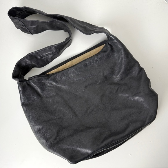 Julia Duren J. Duren Vintage Genuine Leather Hobo Crossbody Shoulder Bag Purse - Picture 1 of 11